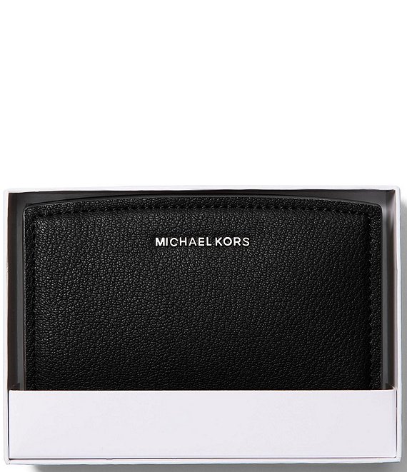 Michael Kors Bryant Medium Zip Around Silver Hardware Wallet
