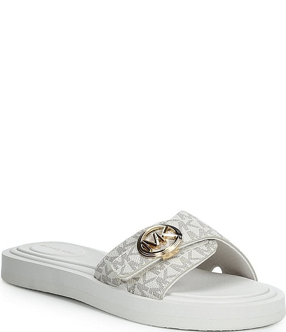 Michael Kors MK Logo Slide Sandals