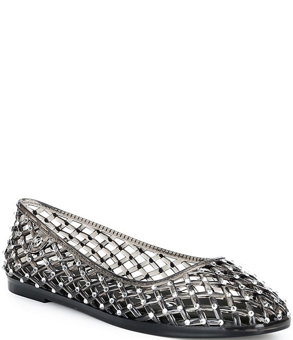 Michael Kors Pixie Jelly Rhinestone Embellished Ballet Flats