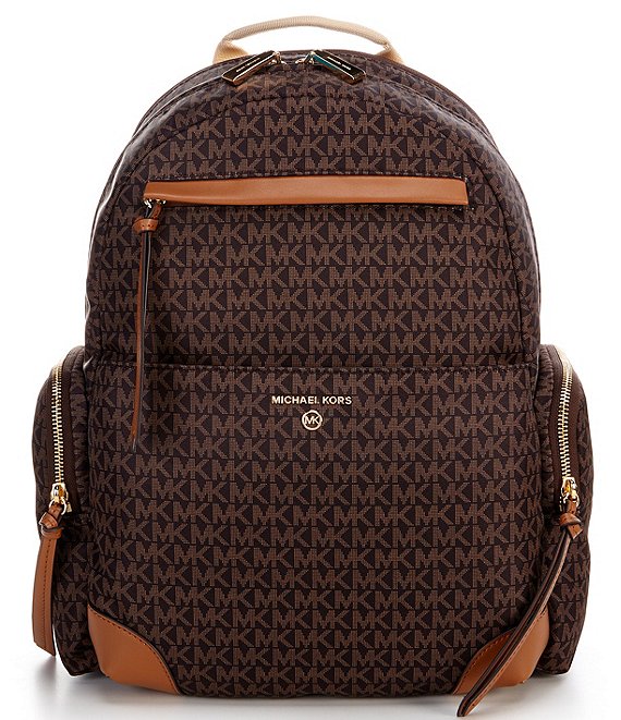 Michael Kors Erin large backpack with brown logo print - Michael