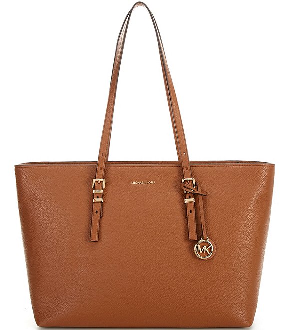 michael michael kors jet set travel east west pebble leather tote
