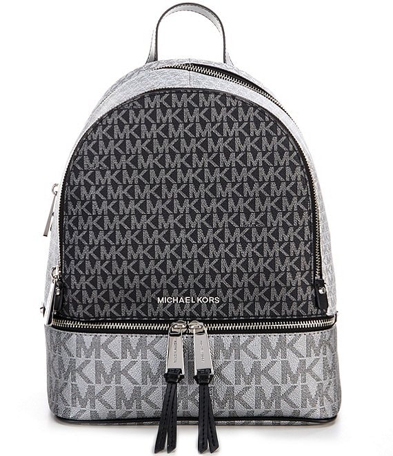 Michael Kors Rhea Signature Logo Colorblock Zip Medium Backpack | Dillard's