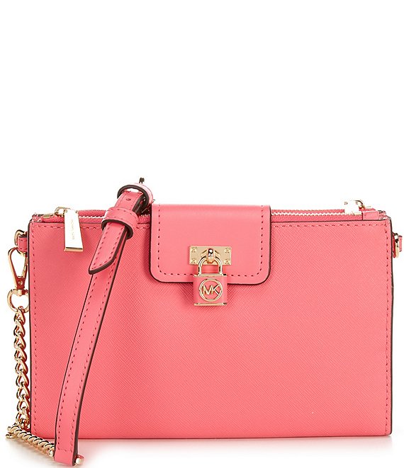Michael Kors metallic gold handbag purse satchel shoulder bag MK fabric |  eBay