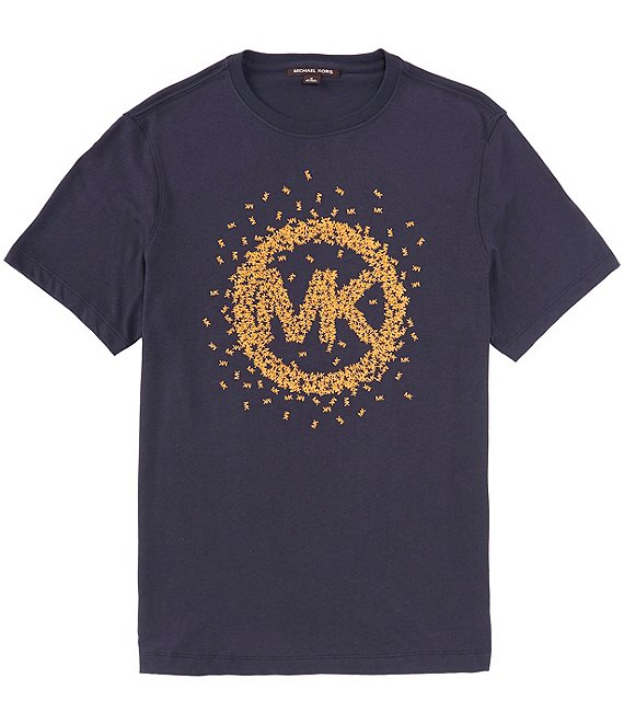 Michael Kors Scattered MK Logo Short Sleeve T-Shirt | Dillard's