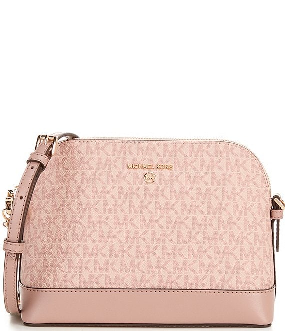 Michael Kors Signature Logo Colorblock Jet Set Charm Large Dome Crossbody Bag Dillard s