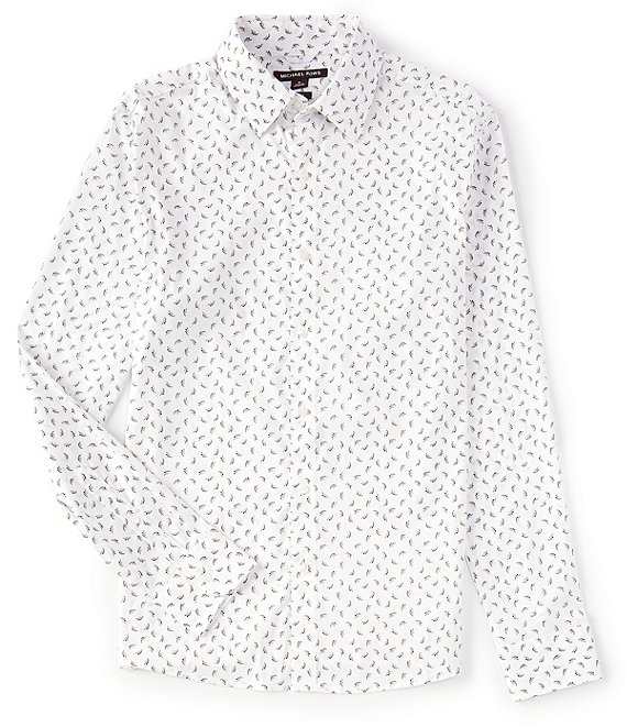 Michael Kors Outlet: shirt in stretch cotton - White