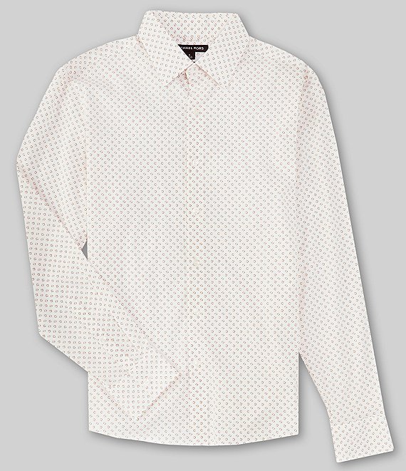 MICHAEL KORS : Stretch Long Sleeve Cotton Shirt ! Jaf Prêt-à-Porter