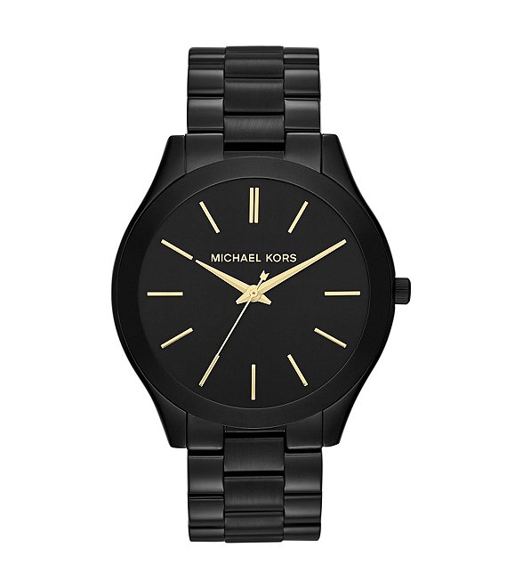 Michael Kors Slim Runway Stainless Steel 3 Hand Bracelet Watch | Dillard's
