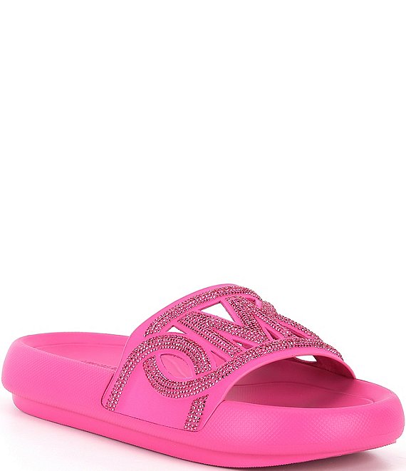 Michael kors rhinestone slides on sale