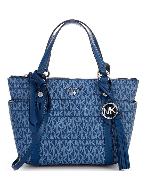 Michael Kors Sullivan Signature Logo Small Convertible Top Zip Tote Bag |  Dillard's