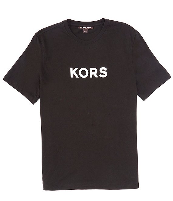 Michael Kors Textured Kors Short Sleeve T-Shirt | Dillard's