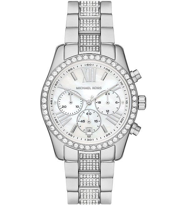 Michael Kors Women's Lexington Lux Chronograph Stainless Steel Bracelet  Watch | Dillard's