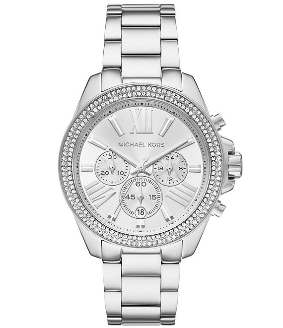 Michael Kors Women's Wren Chronograph Stainless Steel Bracelet Watch