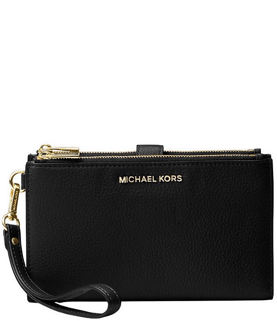 Michael Kors Adele Double Zip Gold Tone Wristlet Wallet | Dillard's