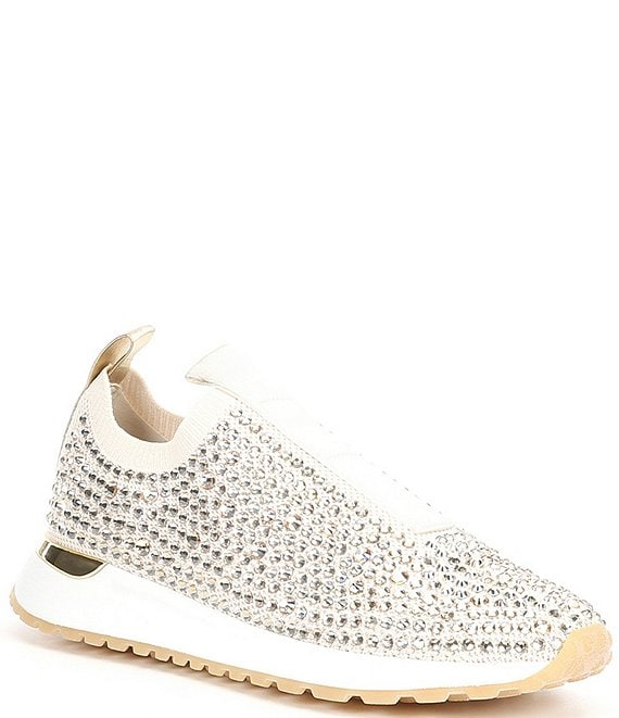 Actualizar 64+ imagen michael michael kors bodie embellished stretch knit slip-on sneakers
