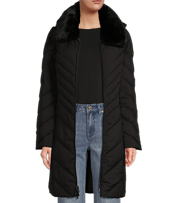 Michael Kors black chevron newest style puffer coat!