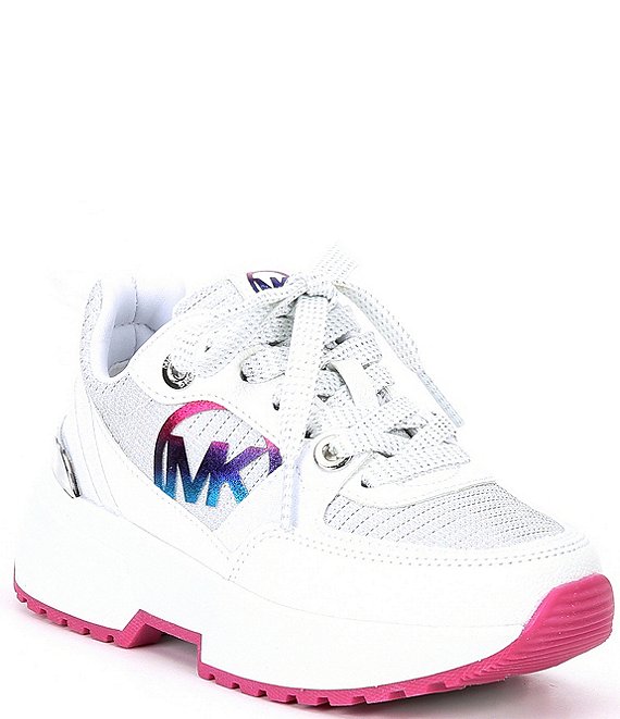 Color:White Rainbow Multi - Image 1 - MICHAEL Michael Kors Girls' Cosmo Sport Sneakers (Youth)
