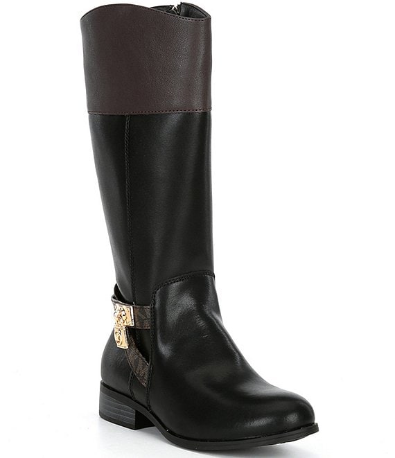 MICHAEL Michael Kors Girls' Finley Hamilton Leather Tall Riding Boots ...