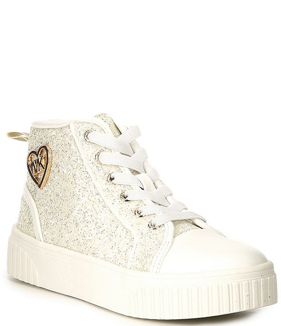 Michael Kors Girls Metallic High Tops Size 4 outlets