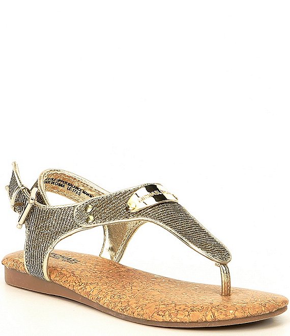 MICHAEL Michael Kors Girls' Tilly Jane Metallic Sandals (Toddler ...