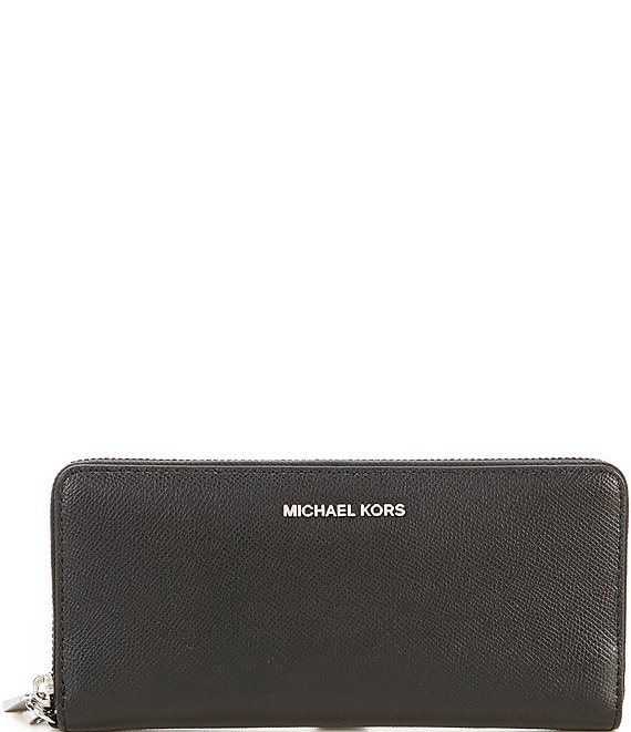 Michael Kors Jet Set Multifunction Phone Wallet | Color: Black/Silver | Size: Large