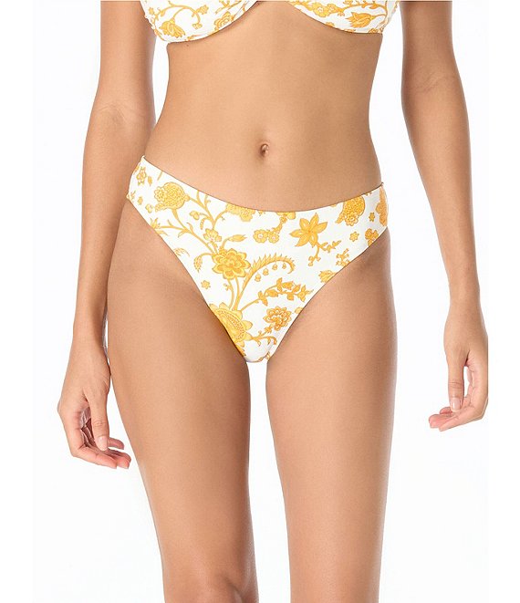MICHAEL Michael Kors Rivera Blooms High Leg Hipster Swim Bottom