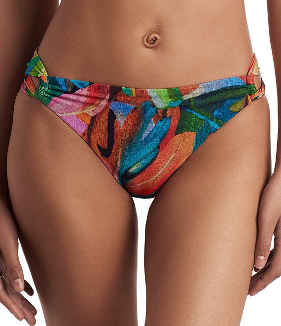Mimi Flamingo Abstract Jungle Tatum Hipster Swim Bottom