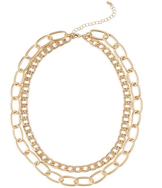 Ming Wang Layered Chain Multi Strand Necklace | Dillard's