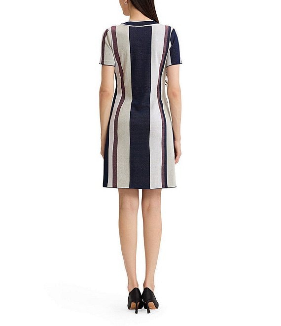 altuzarra short sleeve button front cady knit top fitted dress Button Front Knit Short Sleeve Midi Dress (Women)