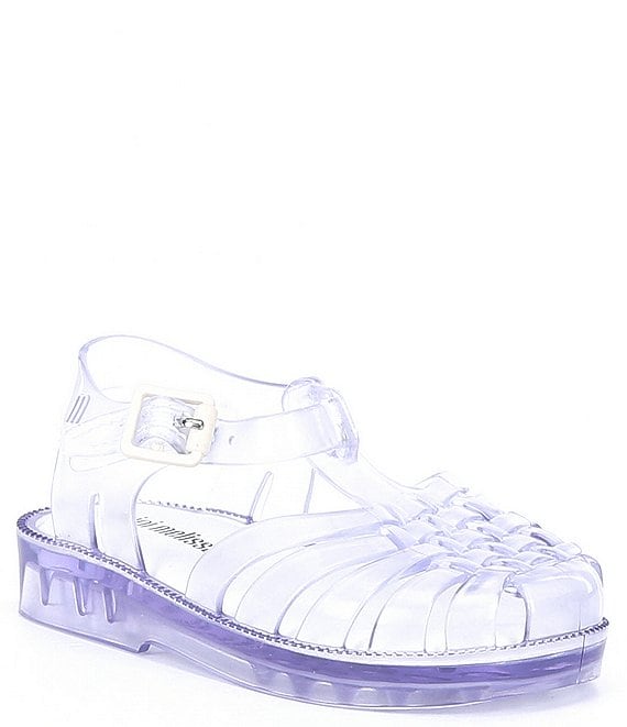 Color:Clear - Image 1 - Girls' Mini Possession Clear Fisherman Sandals (Infant)