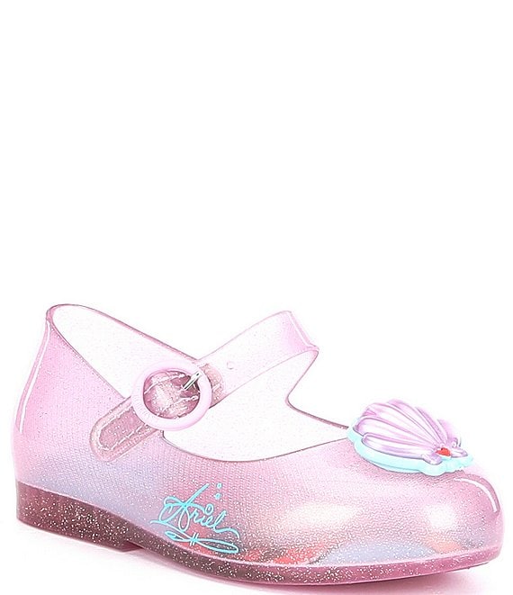 Color:Ariel Pink - Image 1 - Girls' Sweet Love Disney Princess Mary Janes (Infant)
