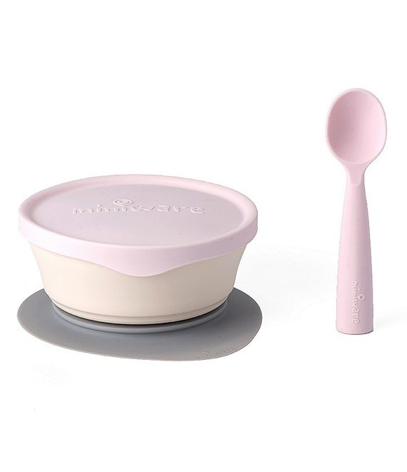 Color:Cotton Candy - Image 1 - Baby First Bites Tableware Set