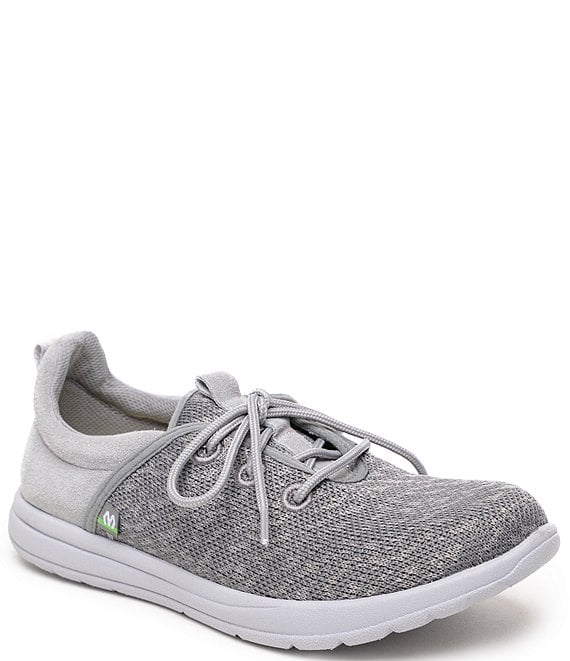 Color:Grey - Image 1 - Suede Eco Anew Recycled Fabric Sneakers