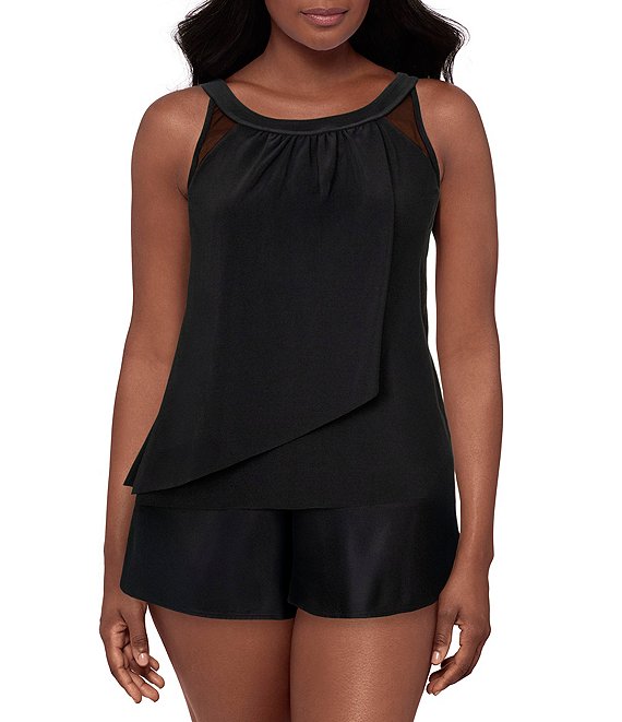 Miraclesuit Illusionist Ursla Underwire Tankini Swimsuit Top & Separates Skirted Bikini Swimsuit Bottom