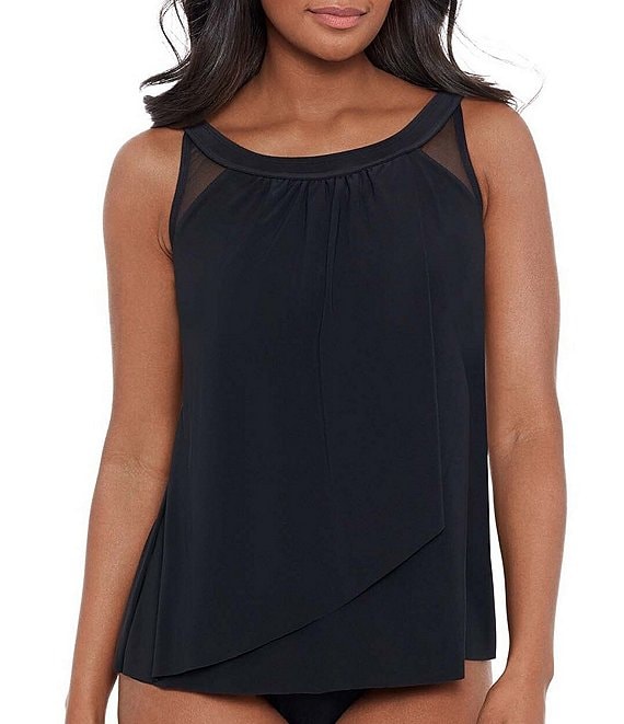 Miraclesuit Ursula Solid Scoop Neck DD-Cup Size Underwire Bra Tankini Swim Top