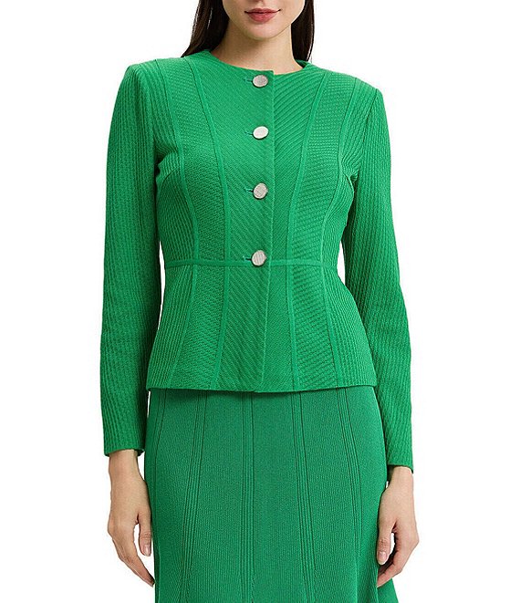 MISOOK Wrinkle-Resistant Knit Tailored Jacket
