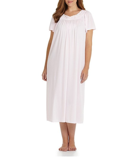 Women's Cotton Victorian Nightgown With Pockets, Emily Long Sleeve Lace  Trimmed Button Up Long Vintage Night Dress Gown : Target