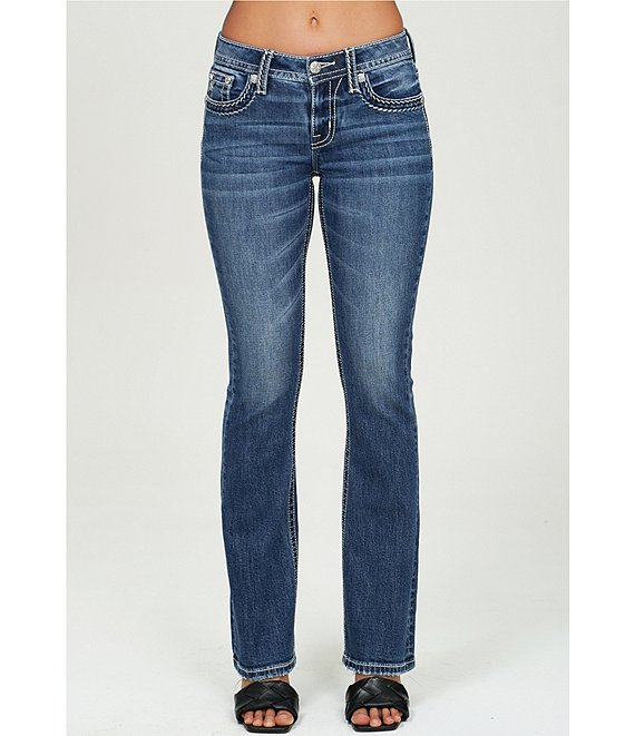 Short Denim Miss Me Femme - Taille 27 - Neuf Avec Étiquettes - Dark Wash, Ourlet Reversé