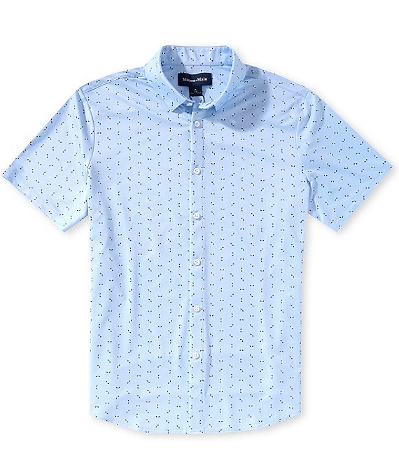 Mizzen+Main Halyard Split Floral Print Short Sleeve Shirt