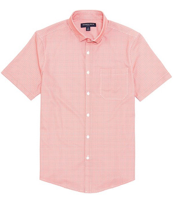 Mizzen+Main Leeward Performance Stretch Geo Print Short Sleeve Woven ...