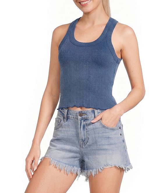 Moa Moa Ribbed Scoop Neck Tank