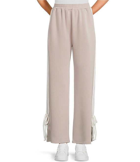 Moa Moa Wide Leg Tie Side Pants, Animal - Image 1