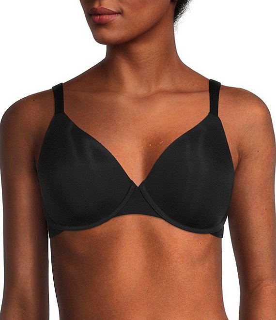 Color:Black - Image 1 - Comfortably Cool Underwire T-Shirt Bra