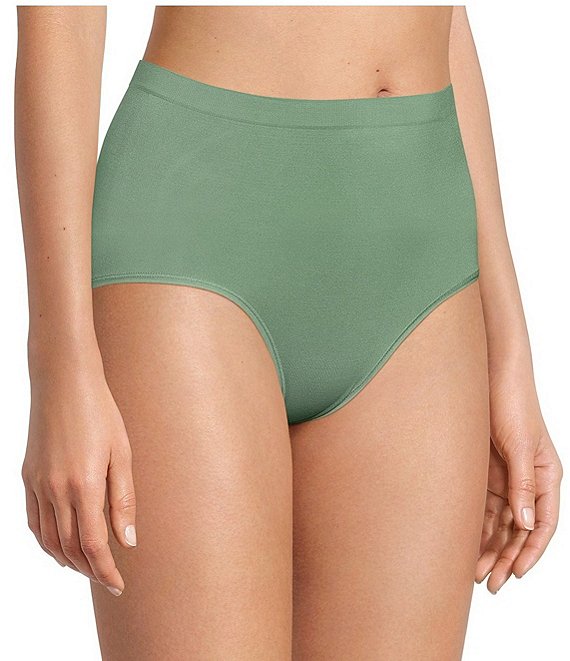 Color:Hedge Green - Image 1 - Stretch Seamless Brief Panty