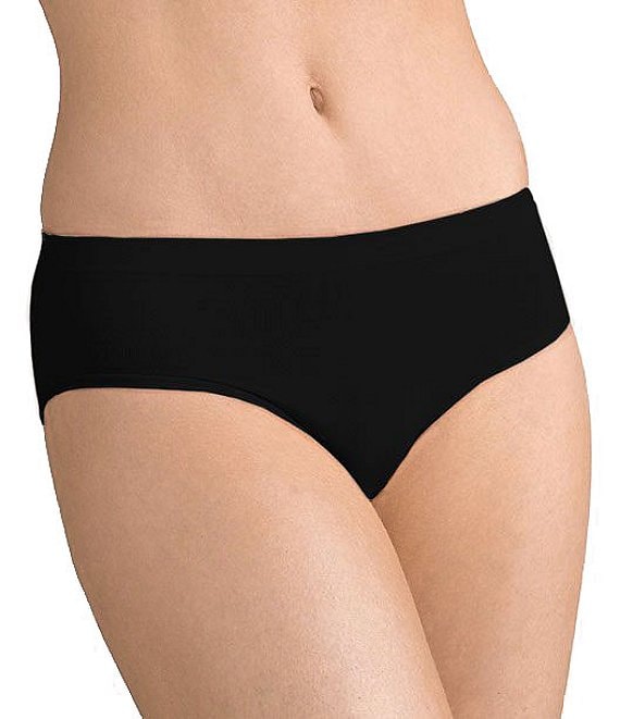 Aayomet Women's Seamless Hipster Underwear Elastic T Pants Seamless Solid  Color Waist Panties (Black, XL) 