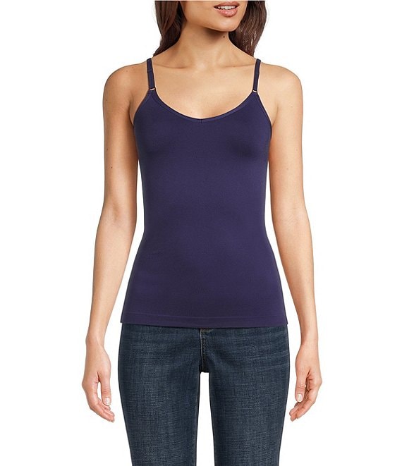 トップス mediam Knit Bare Camisole Mediam Knit Bare Camisole・Sax Mix - tity