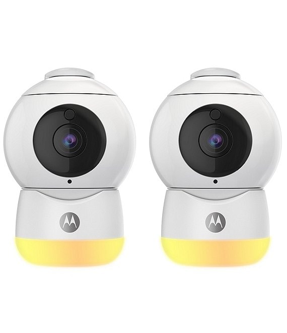 Color:White - Image 1 - Peekaboo Twin Wi-Fi® Baby Monitor with Night Light
