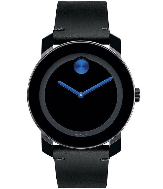 Movado bold shop black watch