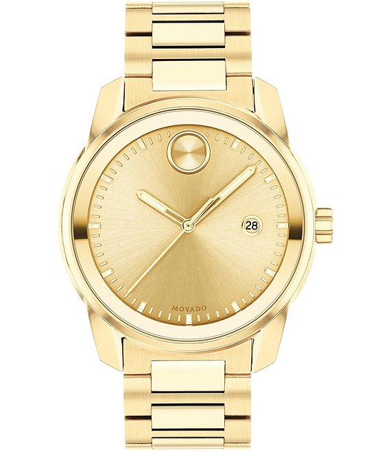 Movado BOLD Men's Verso Gold-Tone Bracelet Watch | Dillard's