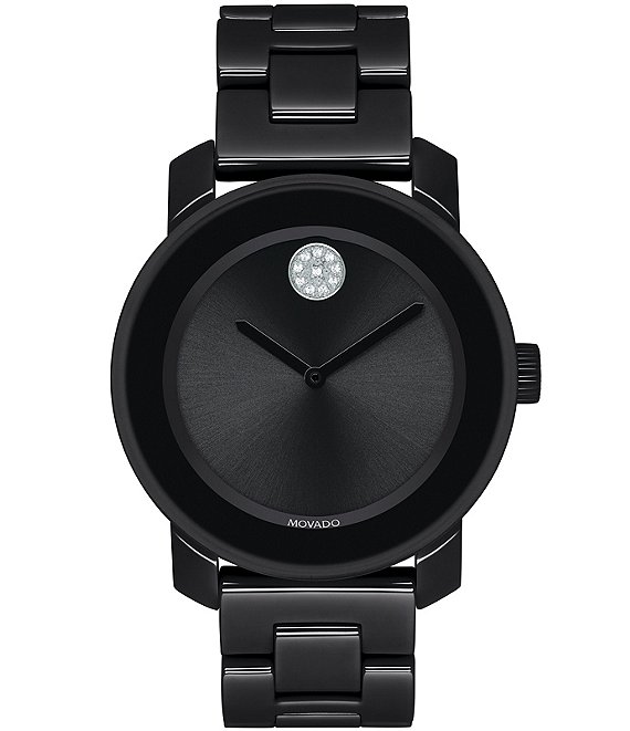 Movado Bold Mid Size Black Ceramic Watch | Dillard's